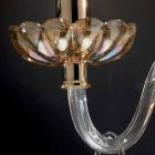 Qelqi klasik kristal i dritës 2-palëshe dhe xhami Belle Viadurini