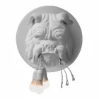 Sconce muri me 3 drita në dizajnin modern qeramik gri ose të bardhë - Dogbull Viadurini