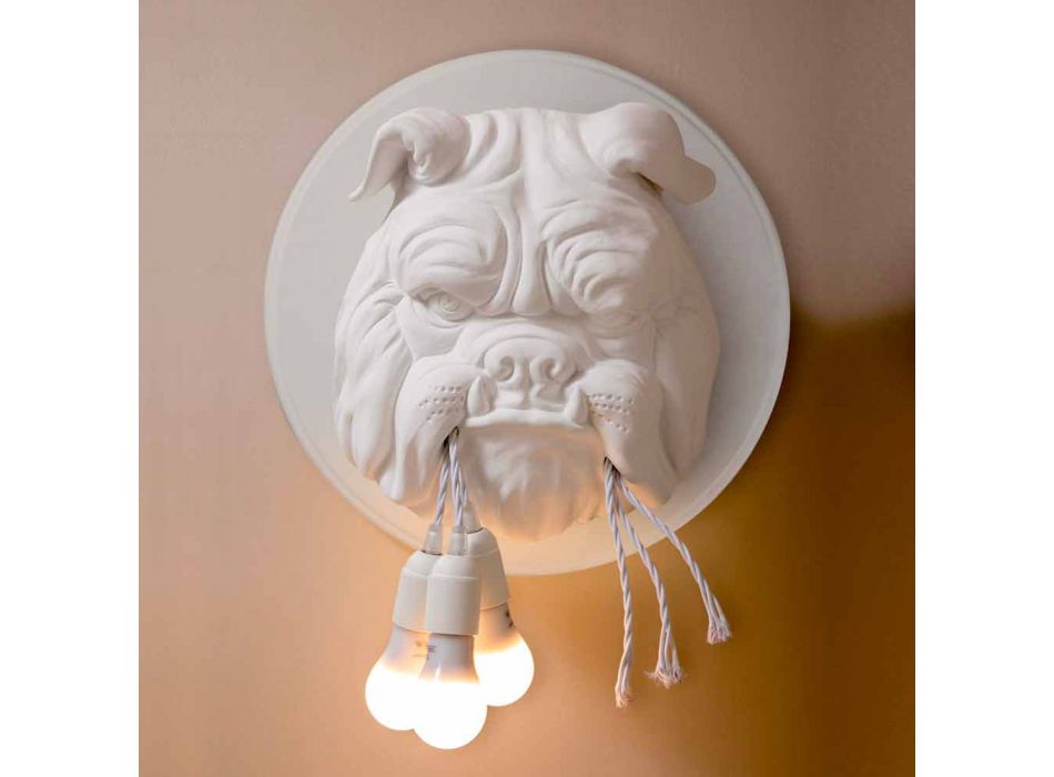 Sconce muri me 3 drita në dizajnin modern qeramik gri ose të bardhë - Dogbull Viadurini