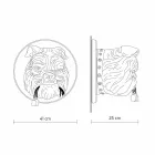 Sconce muri me 3 drita në dizajnin modern qeramik gri ose të bardhë - Dogbull Viadurini