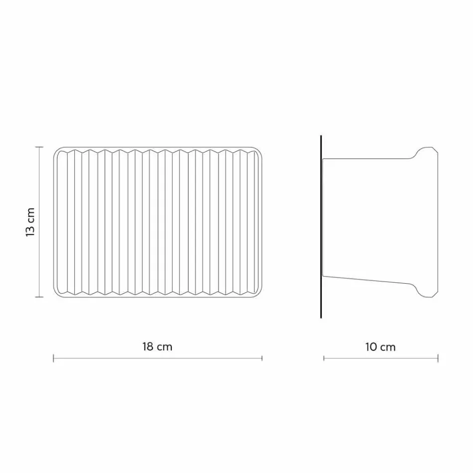 Sconce në Mur me 3 Dritat e Led në Qeramikë të Bardhë Matt me Umarell - Ometto Viadurini