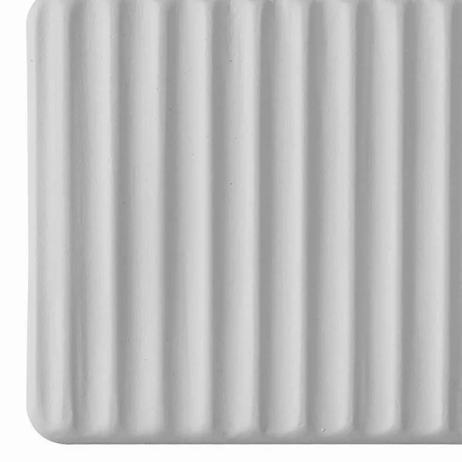 Sconce në Mur me 3 Dritat e Led në Qeramikë të Bardhë Matt me Umarell - Ometto Viadurini