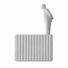 Sconce në Mur me 3 Dritat e Led në Qeramikë të Bardhë Matt me Umarell - Ometto Viadurini