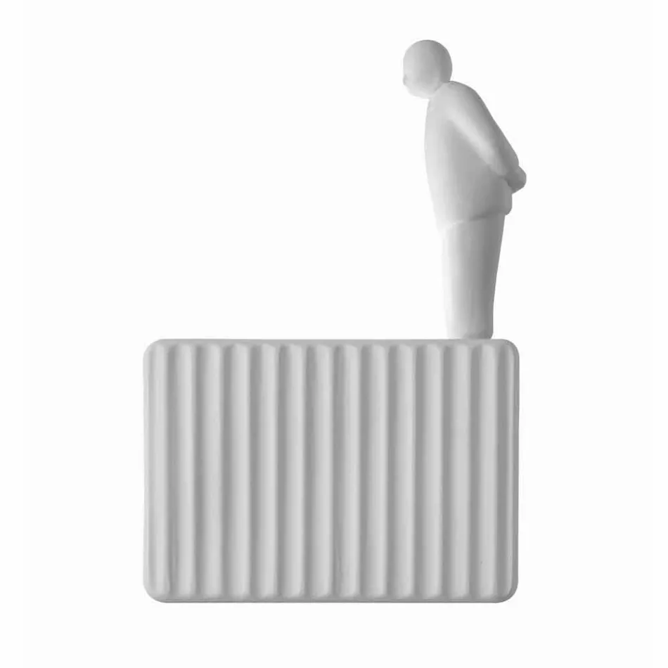 Sconce në Mur me 3 Dritat e Led në Qeramikë të Bardhë Matt me Umarell - Ometto Viadurini