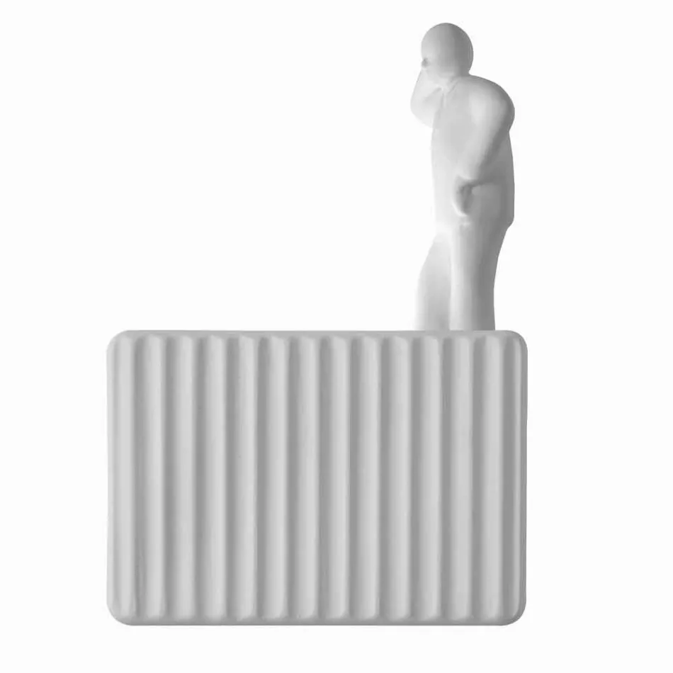 Sconce në Mur me 3 Dritat e Led në Qeramikë të Bardhë Matt me Umarell - Ometto Viadurini