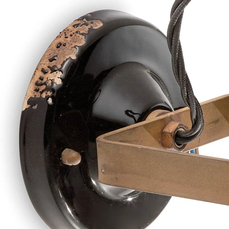 Ndriçues me aplikim muri me përfundime të ndryshme qeramike, xhami dhe metali Joy Ferroluce Viadurini