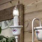 Shkallë muri artizanale në qeramikë dhe tunxh të lyer me dorë - Sanremo Viadurini