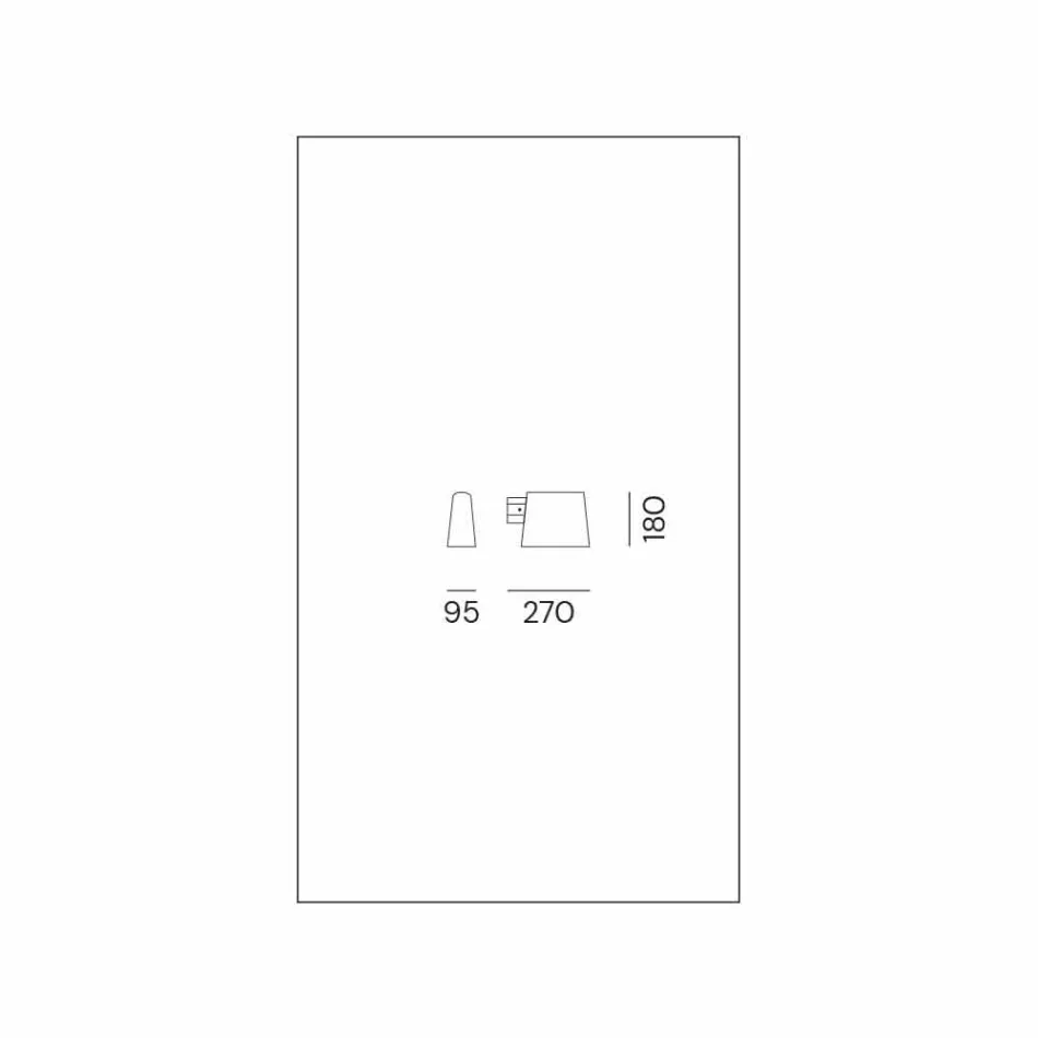 Llambë muri në natyrë në ngjyrë kafe antike - Saint Tropez nga Il Fanale Viadurini