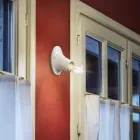 Llambë murature qeramike e bardhë Trieste e bërë në Itali nga Ferroluce Viadurini