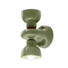 Shkallë muri qeramike me 2 drita Prodhuar në Itali - Berimbau Viadurini