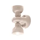 Shkallë muri qeramike me 2 drita Prodhuar në Itali - Berimbau Viadurini