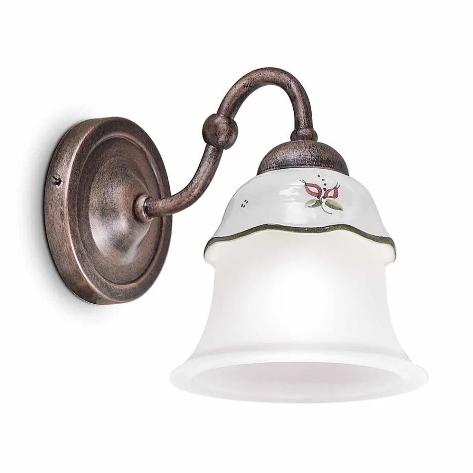 Llambë qelqi dhe qeramike muri Ferrara e bërë në Itali nga Ferroluce Viadurini