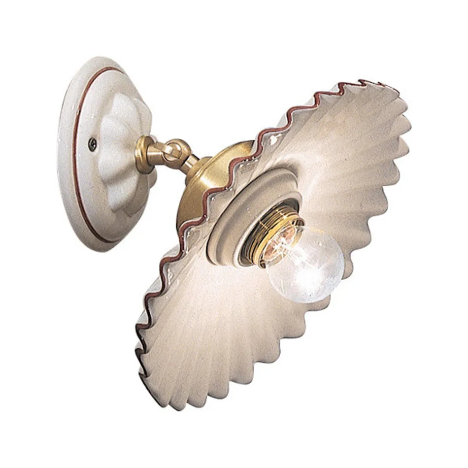 Made in Italy sconce mur qeramik nga Ferroluce Viadurini