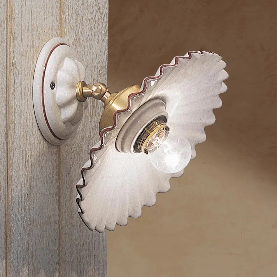 Made in Italy sconce mur qeramik nga Ferroluce Viadurini