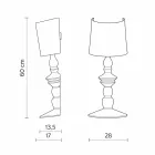 Llambë muri në qeramike të lyer me ngjyra dhe abazhur në liri të bardhë - Kadabra Viadurini