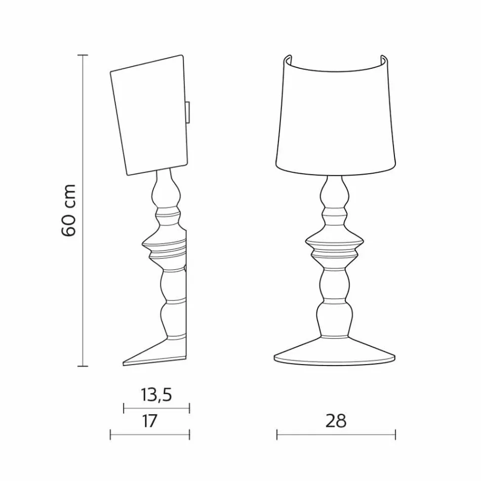 Llambë muri në qeramike të lyer me ngjyra dhe abazhur në liri të bardhë - Kadabra Viadurini