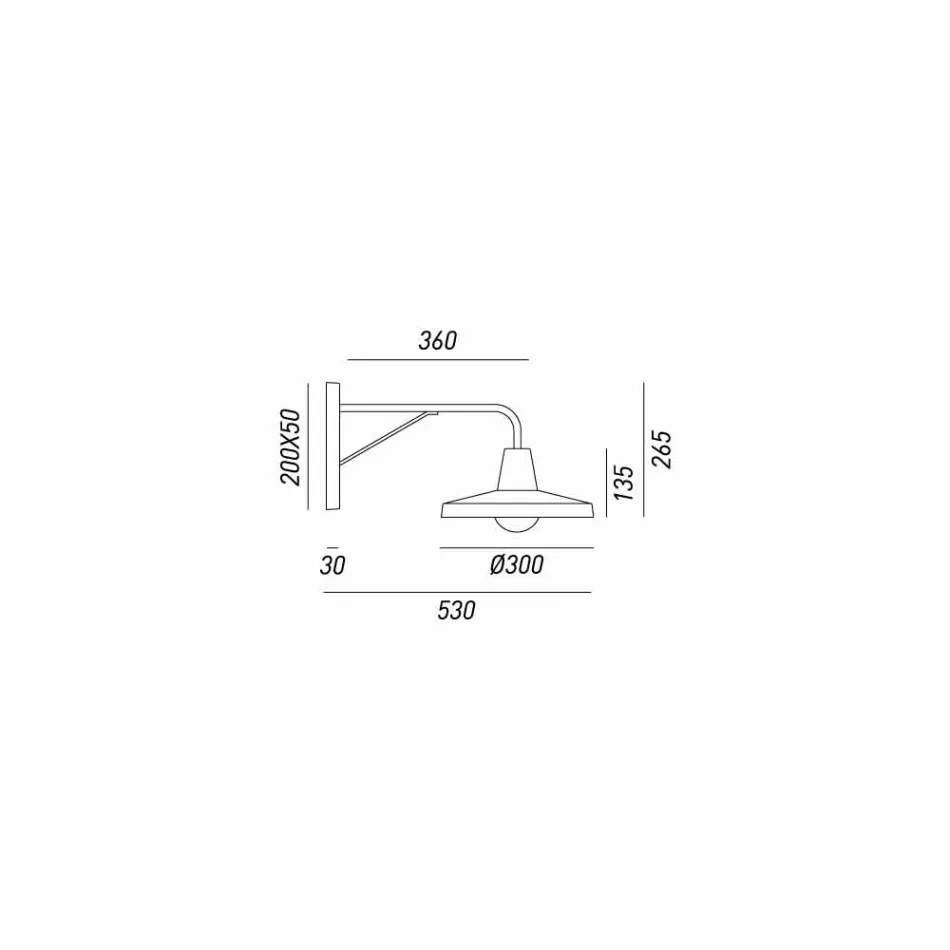 Sconce e murit në hekur antik të stilit industrial Sally Il Fanale Viadurini