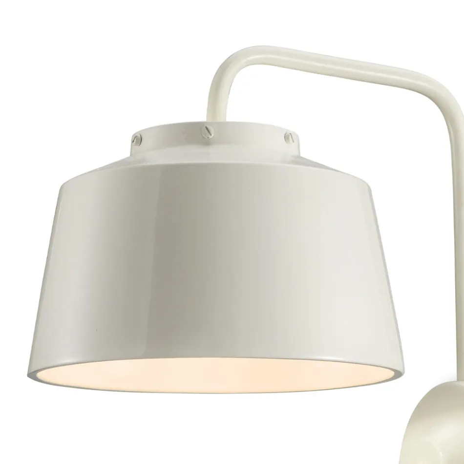 Tavolinë muri Metal dhe Qeramikë e punuar me dorë me hapje të dyfishtë - 50S Viadurini