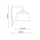 Tavolinë muri Metal dhe Qeramikë e punuar me dorë me hapje të dyfishtë - 50S Viadurini