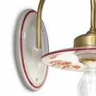 Dritë muri me dizajn të cilësisë së mirë në hekur dhe qeramikë e lyer me dorë - Asti Viadurini