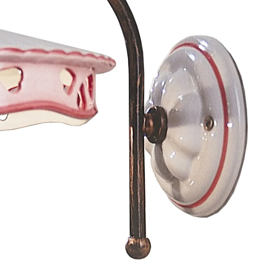 Dritë muri prej qeramike Vintage e punuar me dorë - Alessandria Viadurini