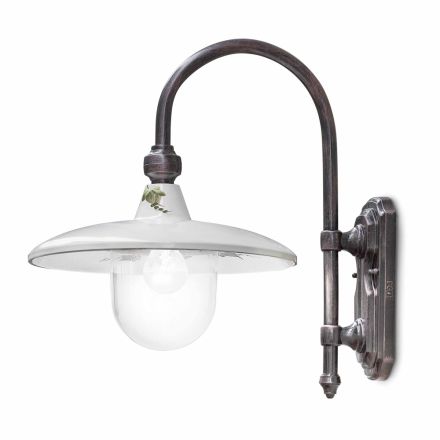 Shkallë muri me dizajn klasik alumini dhe të dekoruar me dorë - Campobasso Viadurini