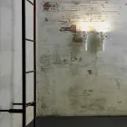 Sconce Wall në Qeramikë të Bardhë Matt me Lule Dekorative - Revolucioni Viadurini