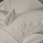 Sconce Wall në Dizajn Qeramike të Bardhë Matt me Peshq të Dekoruar - Peshk Viadurini