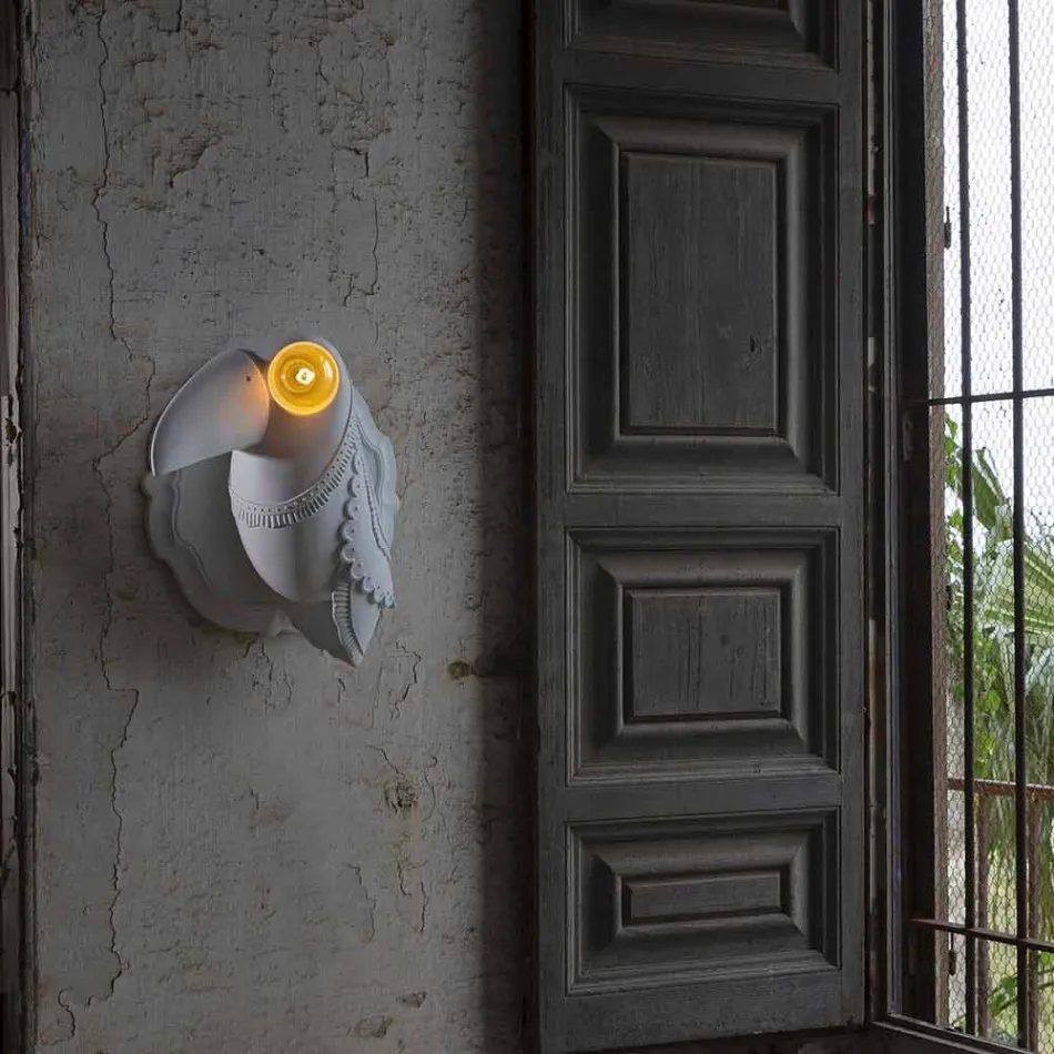 Llambë muri në dizajn modern modern qeramik të bardhë Matt - Tucano Viadurini