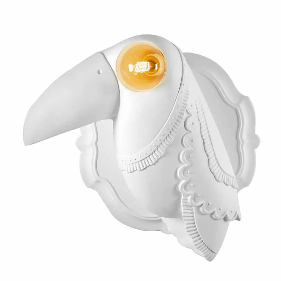 Llambë muri në dizajn modern modern qeramik të bardhë Matt - Tucano Viadurini