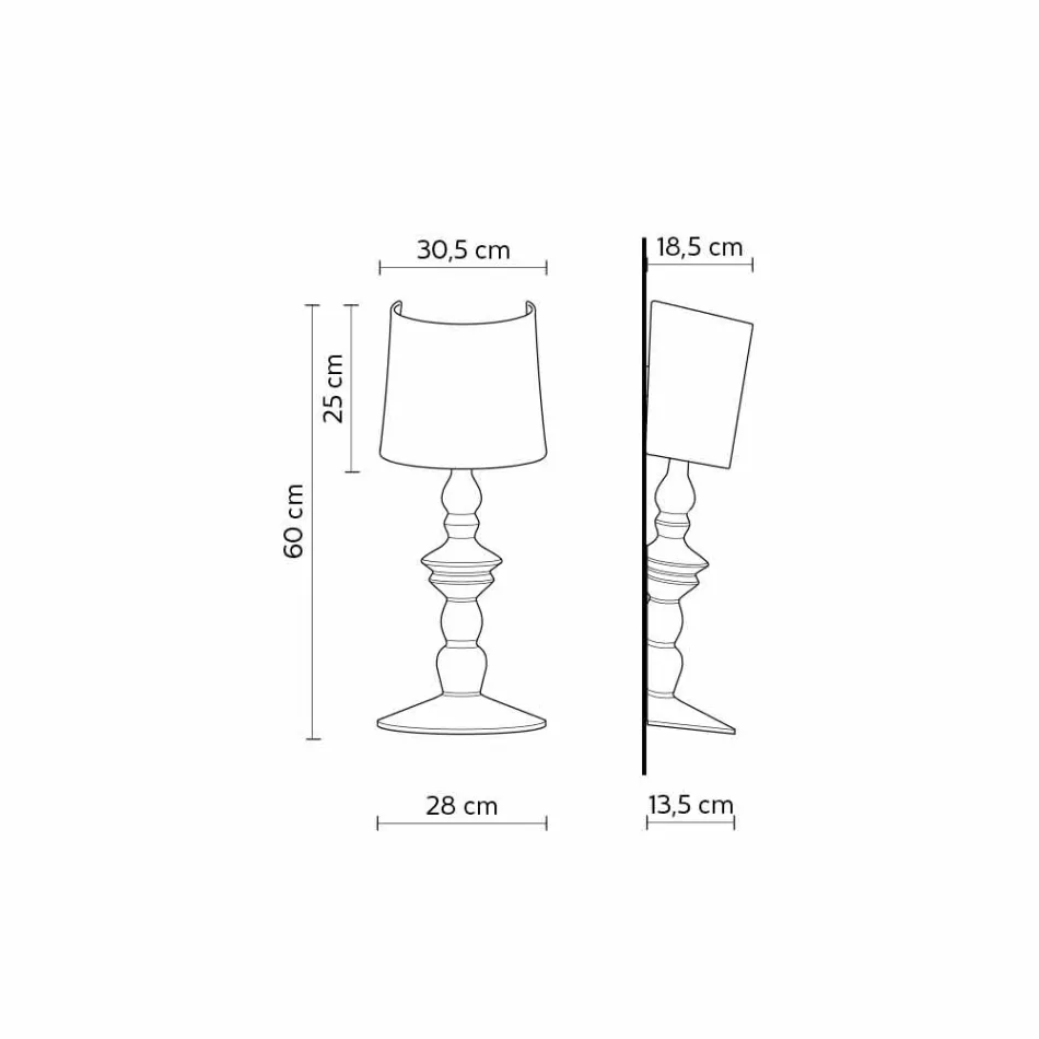 Llambë muri në qeramike të lyer me llambadar me dizajn modern - Kadabra Viadurini