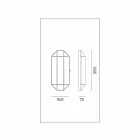 Llambë muri e punuar me dorë në dritë prej xhami dhe bronzi 1 ose 2 drita - Lidhur nga Il Fanale Viadurini