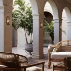 Llambë muri e punuar me dorë në xhami dhe tunxh 1 ose 2 drita - Lidhur nga Il Fanale Viadurini