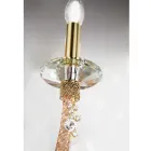 Llambë Muri klasike 2 Drita në Xham të Fryrë dhe Detaje të Punuara me Dore - Phaedra Viadurini