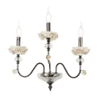 Llamba muri klasike 3 drita në porcelan dhe xham luksoz - Eteria Viadurini