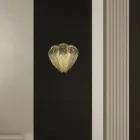 Llambë muri klasike në qelq dhe metal venecian Prodhuar në Itali - Artemide Viadurini