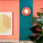 Dritë muri me difuzor xhami opaline Prodhuar në Itali - Bumbum Viadurini