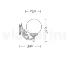Aplikim me sferë akrilike dhe strukturë alumini të derdhur - Trovanero Viadurini
