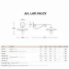 Sconces me xham bakri, alumini dhe bronzi i ngurtë Viadurini