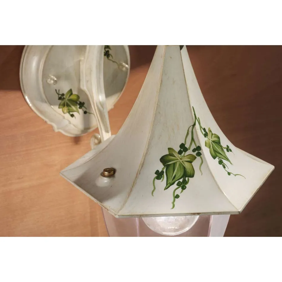 Llamba muri e jashtme ne dekorim alumini dhe edere te lyer me dore - Arezzo Viadurini