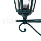 Llamba muri e jashtme në alumin dhe qelq Prodhuar në Itali Vintage - Janira Viadurini