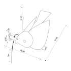 Llambë muri për natyrë në Majolica toskane të smaltuar Prodhuar në Itali - Uccellino Viadurini