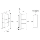 Llambë Muri e Jashtme prej Tunxhi, E27 dhe Stil Gjeometrik e Prodhuar në Itali - Kristal Viadurini