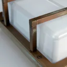 Llambë Muri për Jashtë prej Tunxhi, E27, dhe Stil Gjeometrik e Prodhuar në Itali - Kristal Viadurini