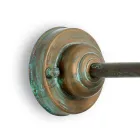 Llambë Muri e Jashtme prej Tunxhi, Qelqi Opal dhe IP44 e Prodhuar në Itali - Drago Viadurini