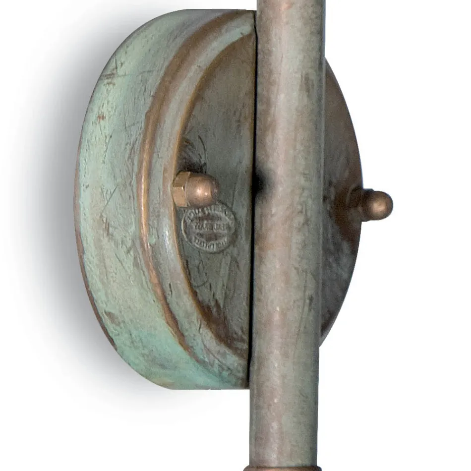 Llambë muri e jashtme Elfico prej bronzi, xhami transparent dhe me vlerësim IP44 Viadurini