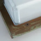 Llambë Muri e Jashtme prej Tunxhi Vintage me Prizë E27 dhe IP44 - Kristal Viadurini