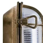 Llambë Muri e Jashtme prej Tunxhi Vintage me Xham Opal/Transparent - Siren Viadurini