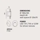 Llambë muri ovale në natyrë, në terrakota me ngjyrë Oval - Toscot Viadurini