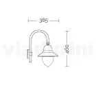 Llambë muri e jashtme në stilin e cilësisë së mirë në alumin Prodhuar në Itali - Cassandra Viadurini